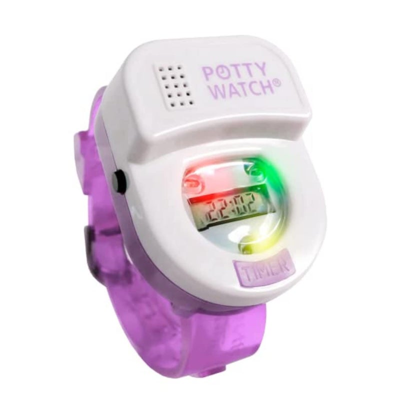 POTTY TIME Potty Watch for Kids Potty Training - Potty Training Watch with 3 Fun Flashing Lights and Music - Water-Resistant Watch - Potty Watch Remind Kids Every 30, 60 or 90 Minutes - Purple - Image 1